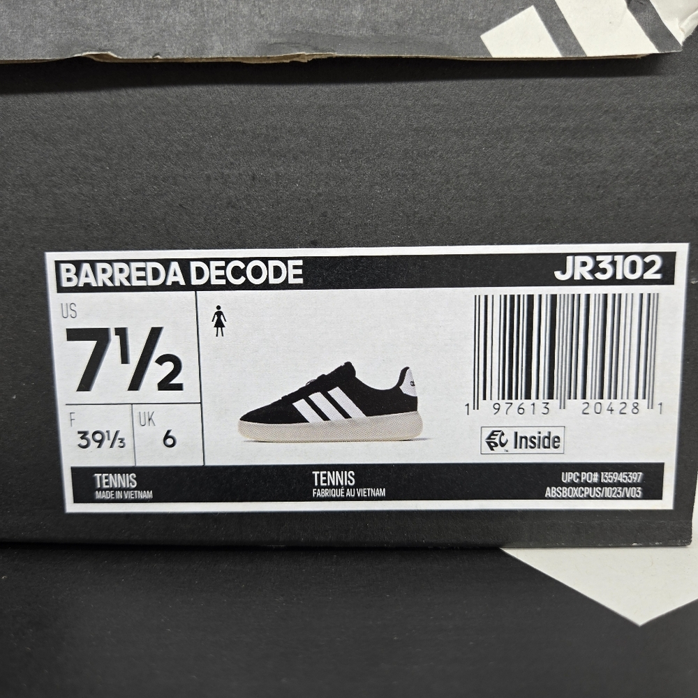 Adidas Women's Black & White Low-Top Sneakers - Picture 8 of 8